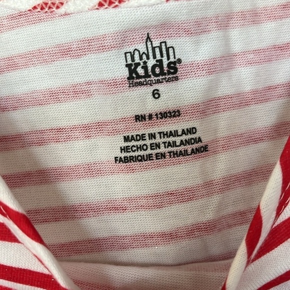 Brand New Kids Headquarters 2-Piece Girls Set Nautical Striped Anchor Patriotic - Picture 7 of 15